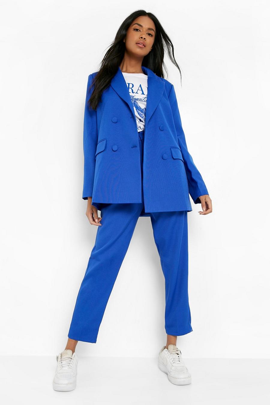 Cobalt blue Mix & Match Brights Slim Fit Pants image number 1