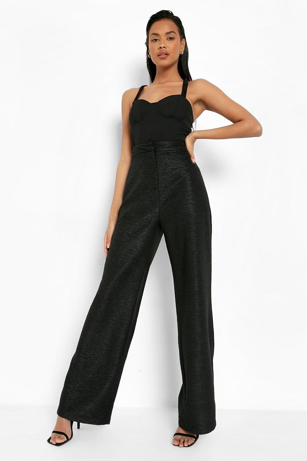 bright wide leg trousers