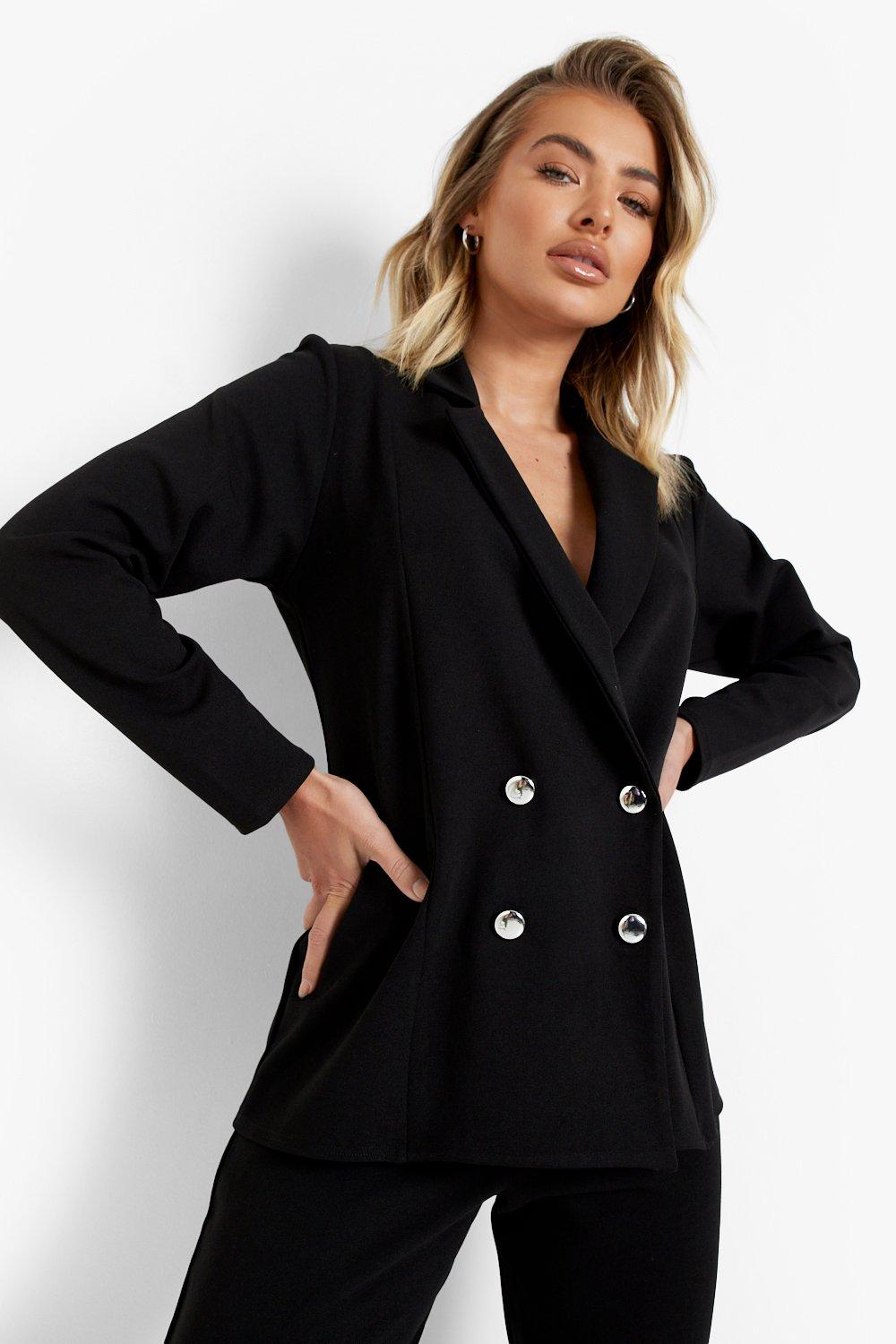 Boohoo double hot sale breasted blazer