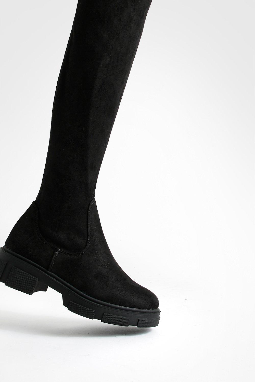 Wide width outlet stretch boots