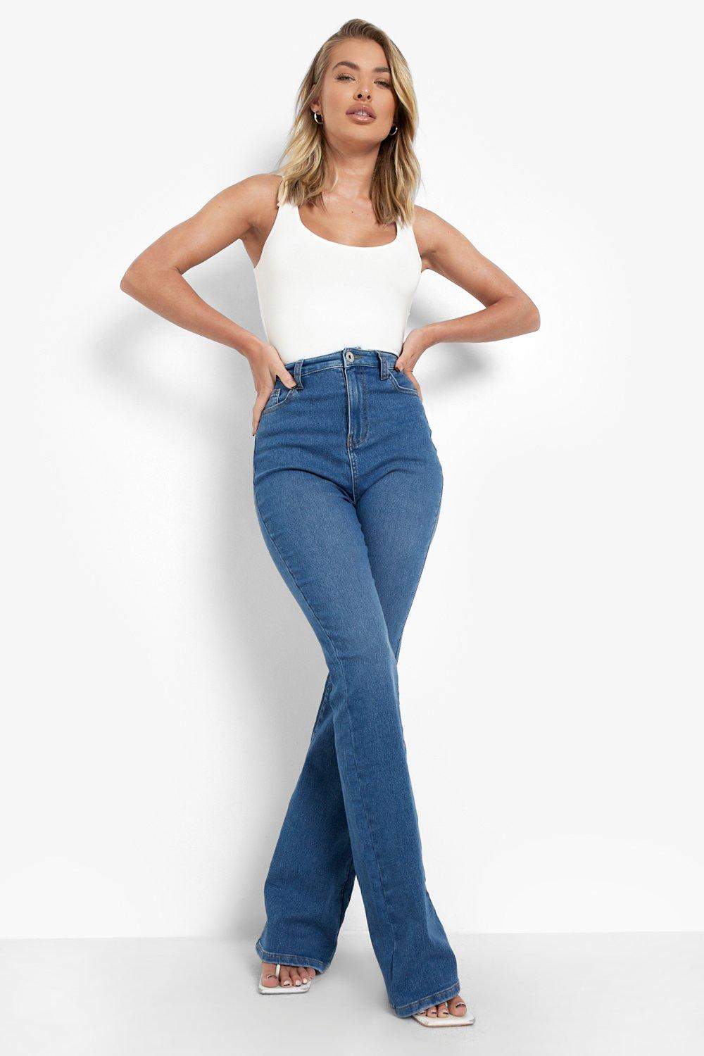 Bum Lifting High Waisted Flared Jeans