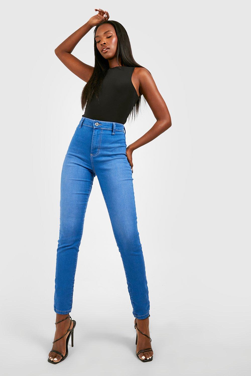 trechter hiërarchie Oven Women's Recycled High Waisted Butt Shaping Jeans | Boohoo UK