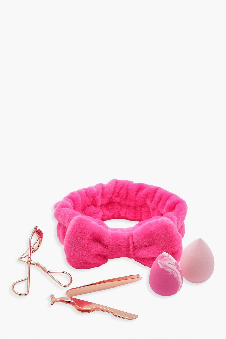 Spa Haarband, Schwämme und Tools Geschenkset, Pink image number 1