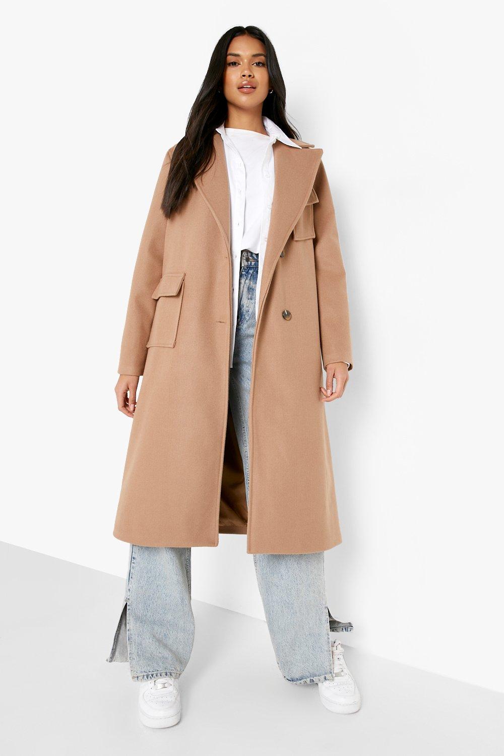 Manteau long femme discount boohoo