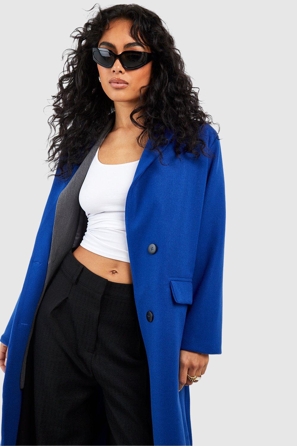 Boohoo wool hot sale look coat