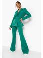Bottle green Fit & Flare Tailored Pants