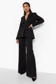 Black Fit & Flare Tailored Trousers
