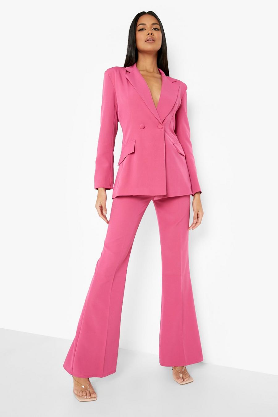 Hot pink Fit & Flare Tailored Trousers