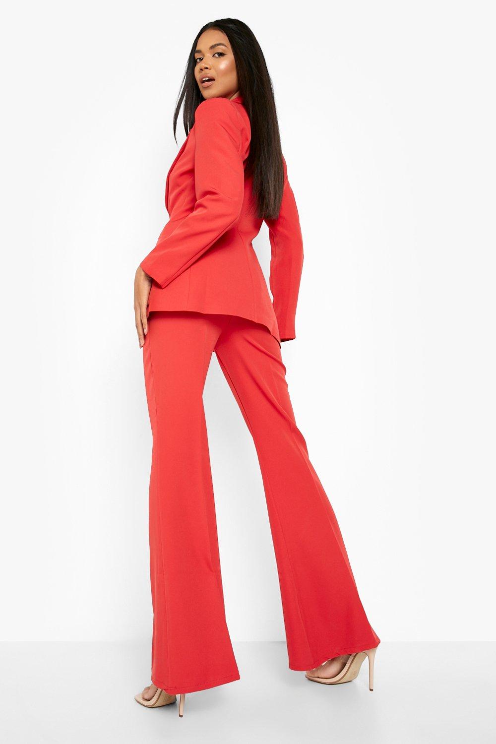 Plus size hotsell red dress pants