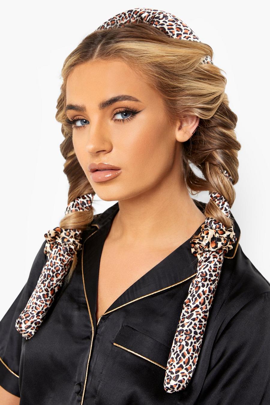 Leopard Leopardmönstrat set för hårstyling utan värme image number 1