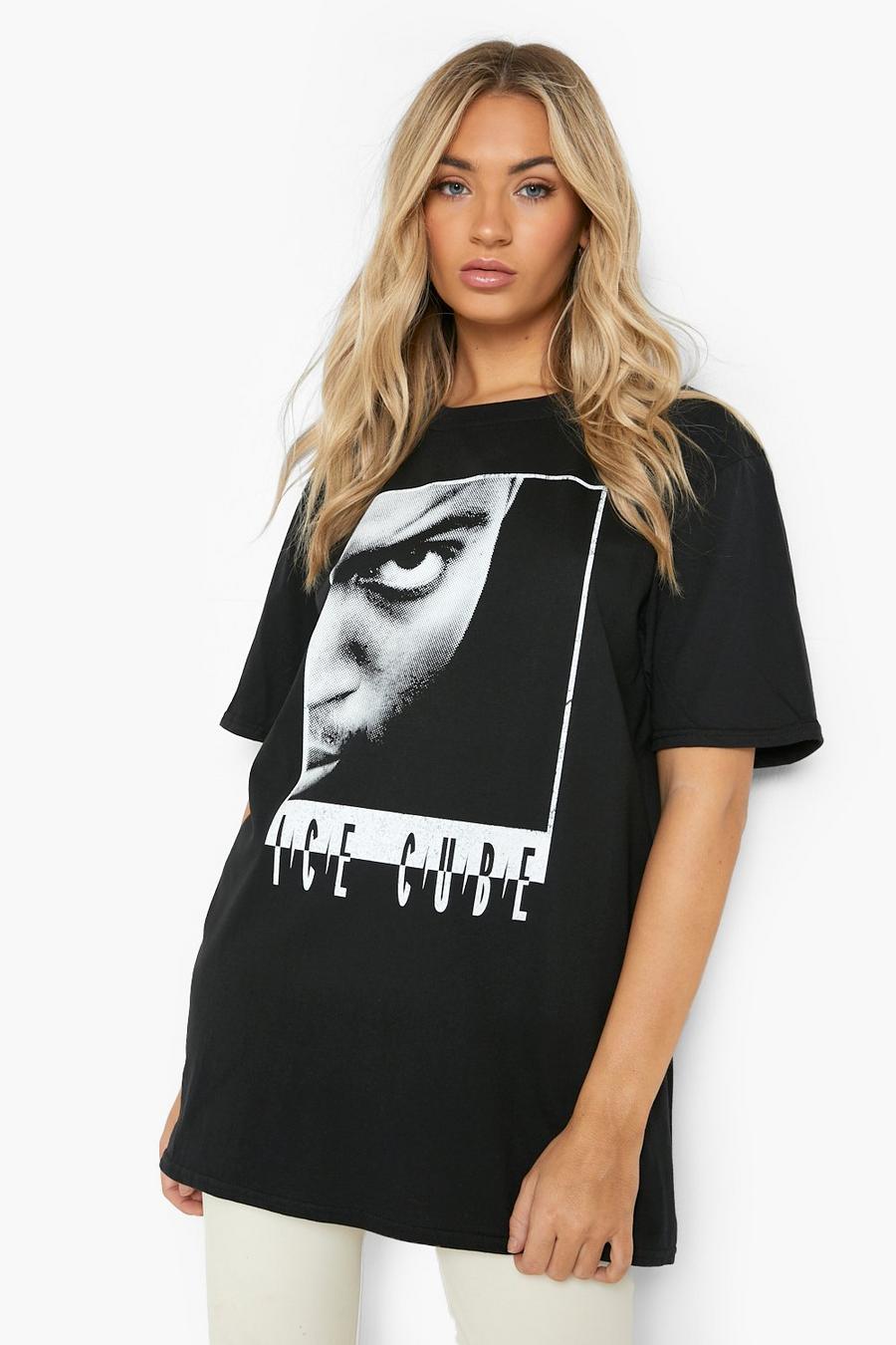 Black Ice Cube License Print T Shirt image number 1