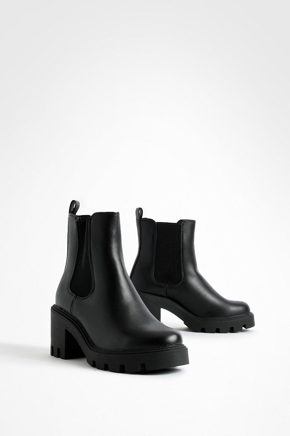 Boohoo chunky clearance chelsea boots