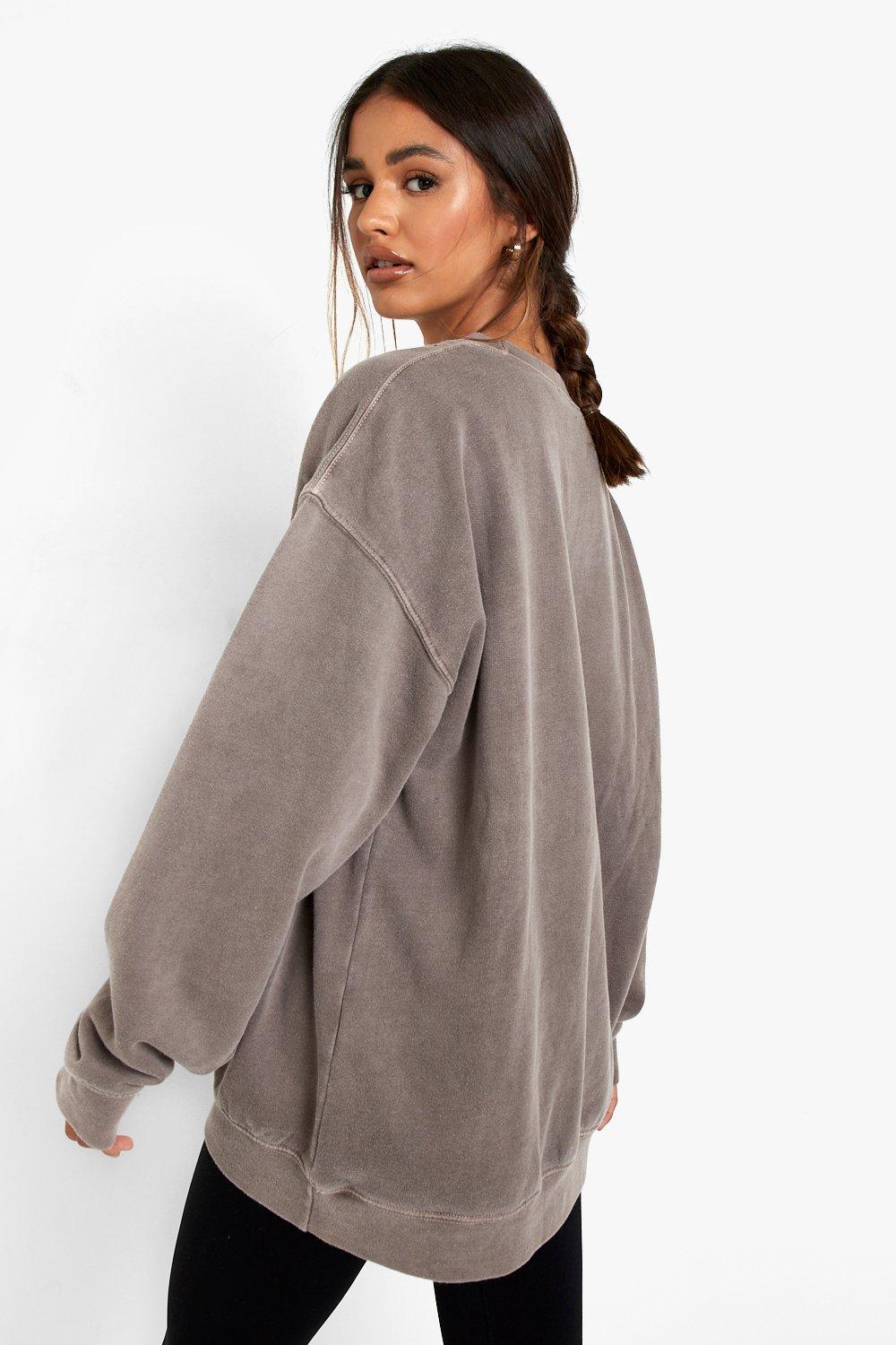 Overdyed Los Angeles Oversized Sweater boohoo FI