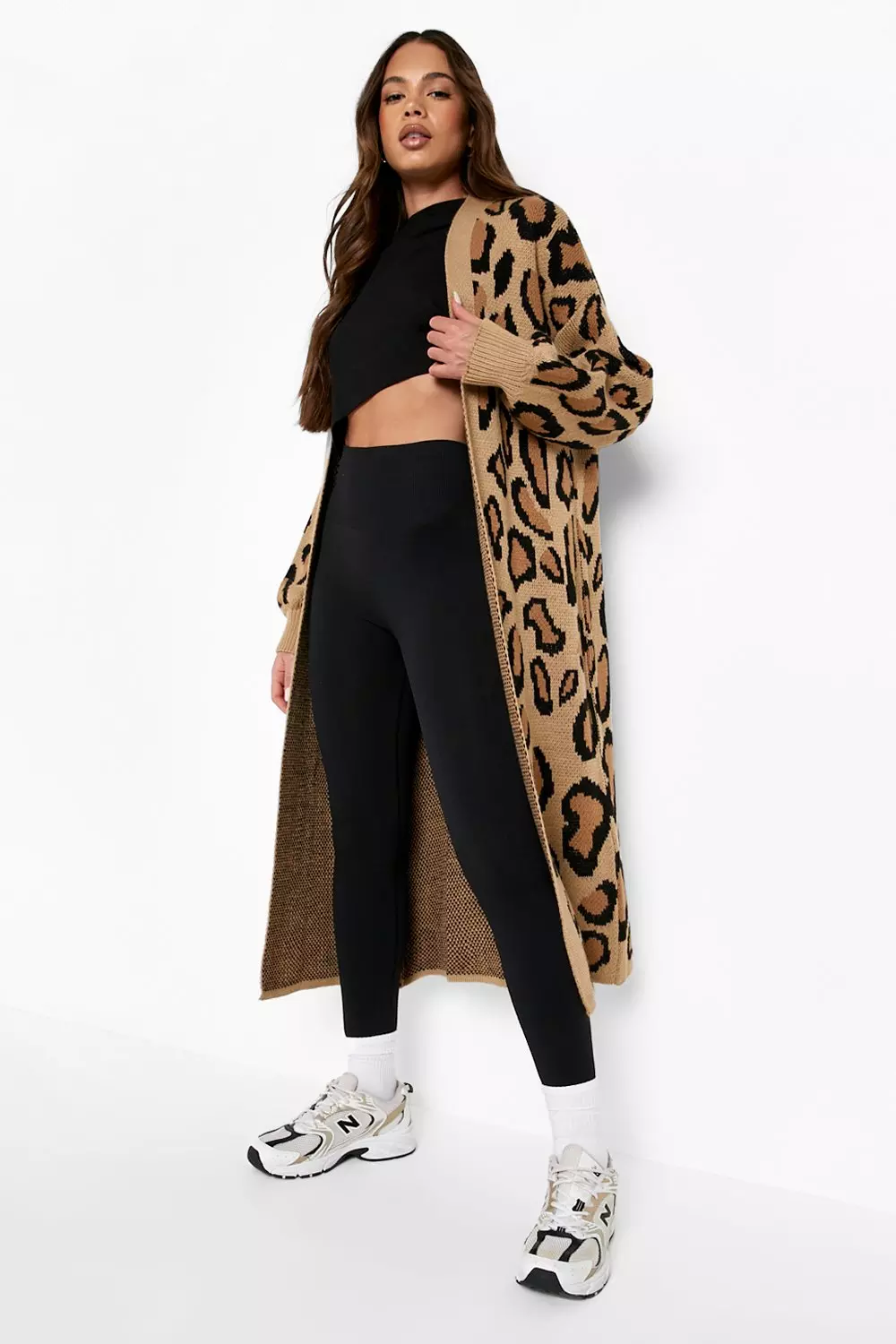 Leopard Print Maxi Cardigan