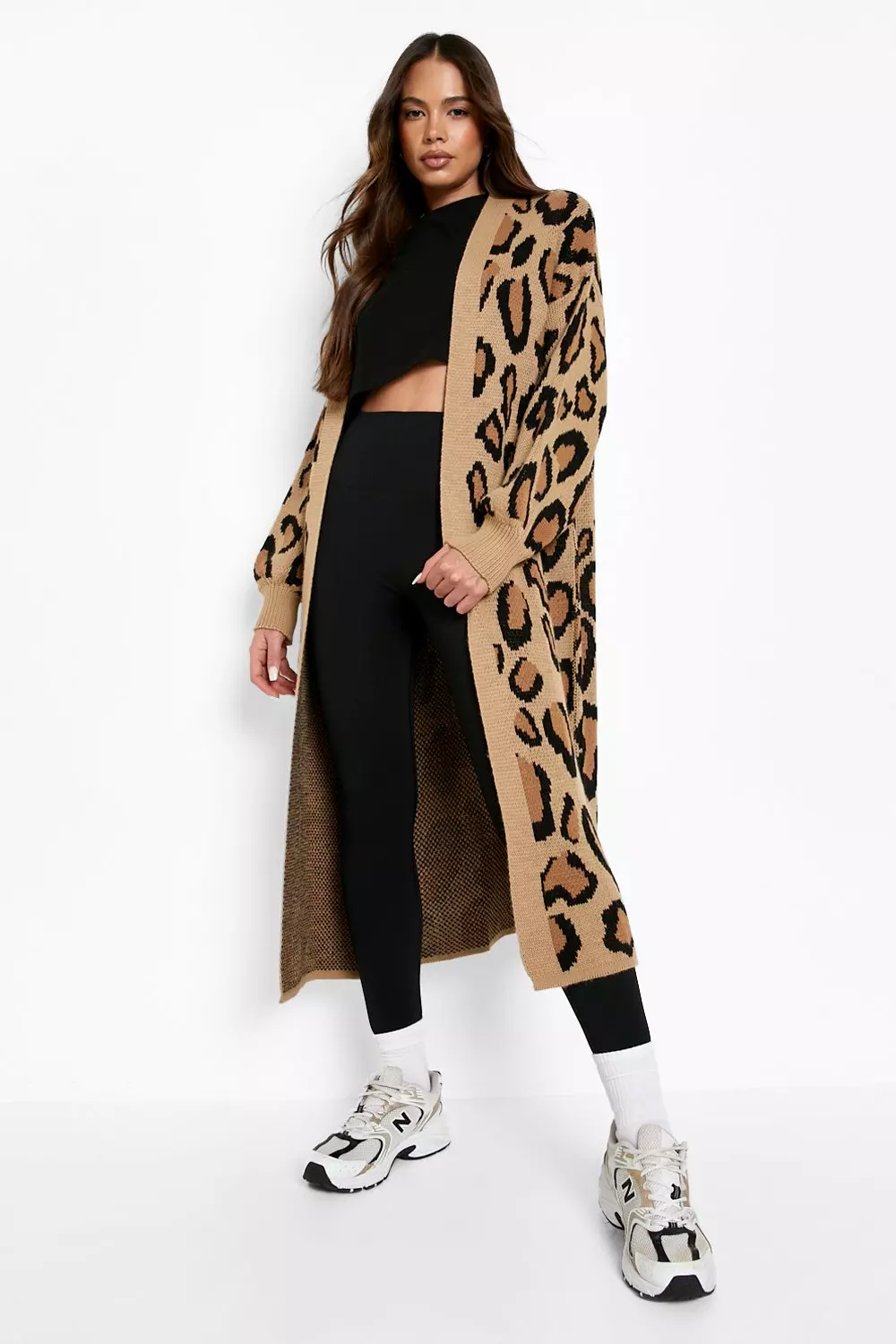 Leopard Print Maxi Cardigan