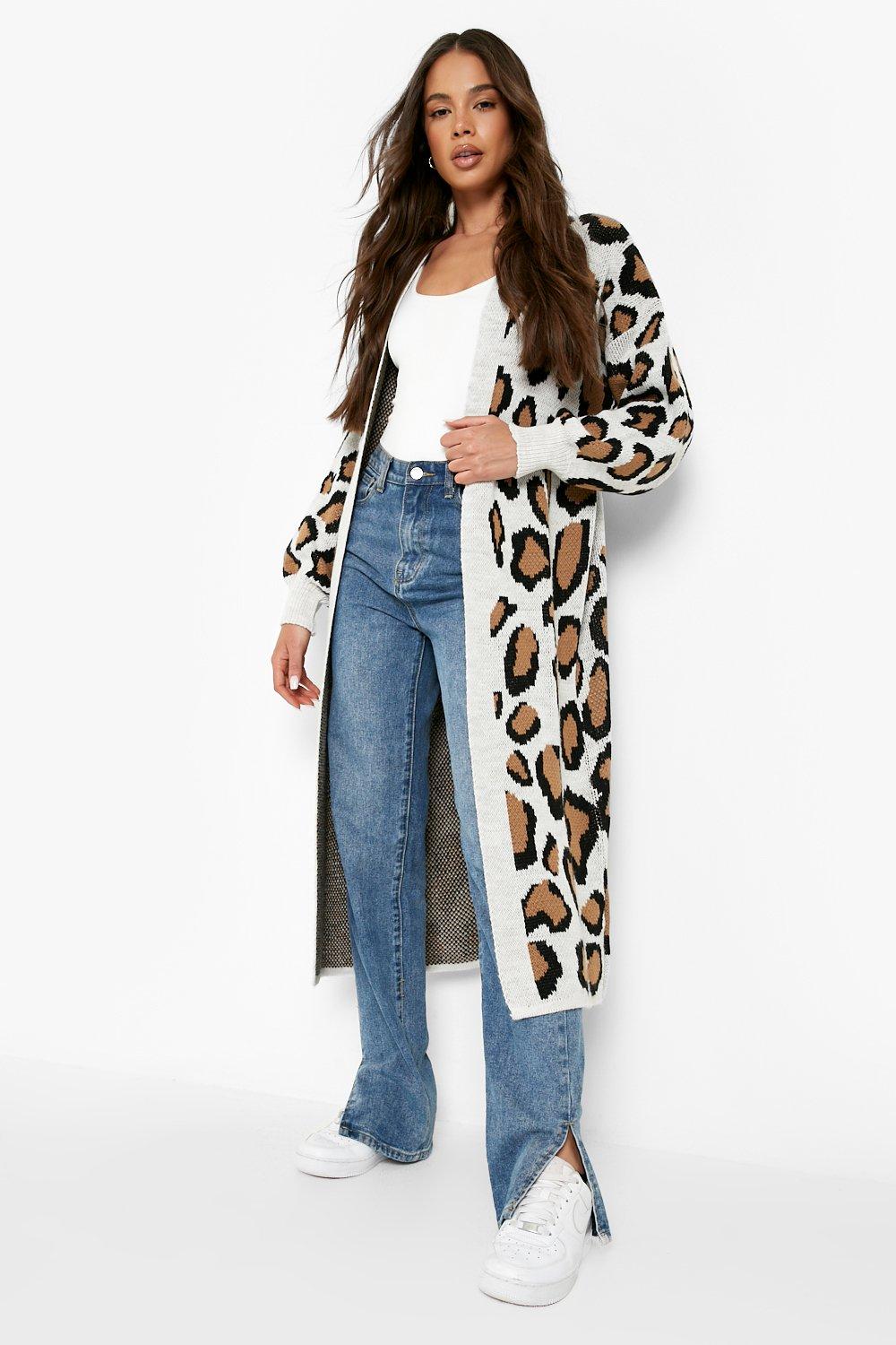 Leopard hotsell duster cardigan