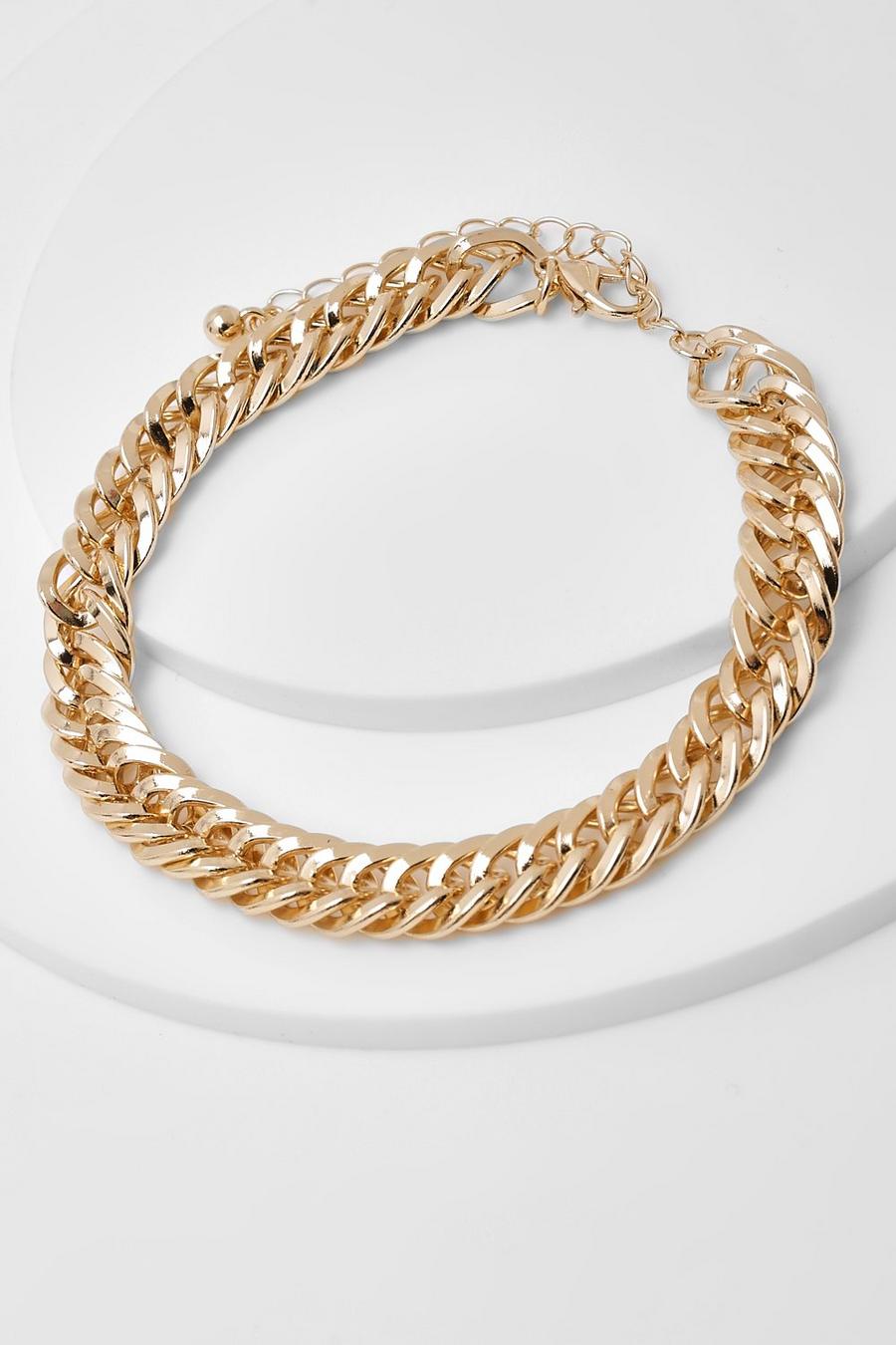 Gold Chunky Chain Detail Bracelet image number 1