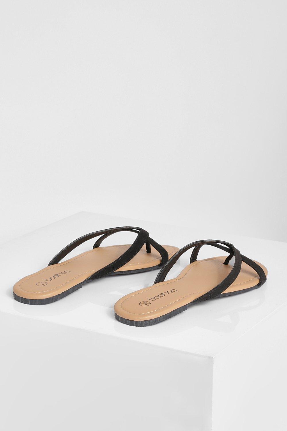 Black thong flip flops on sale