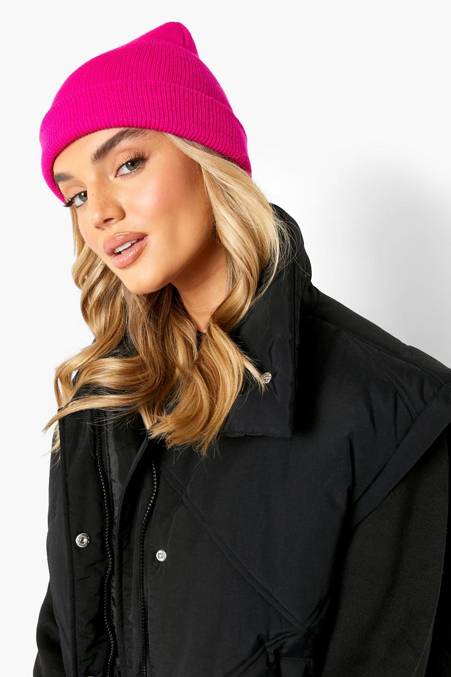 Hot Pink Beanie Hat image number 1