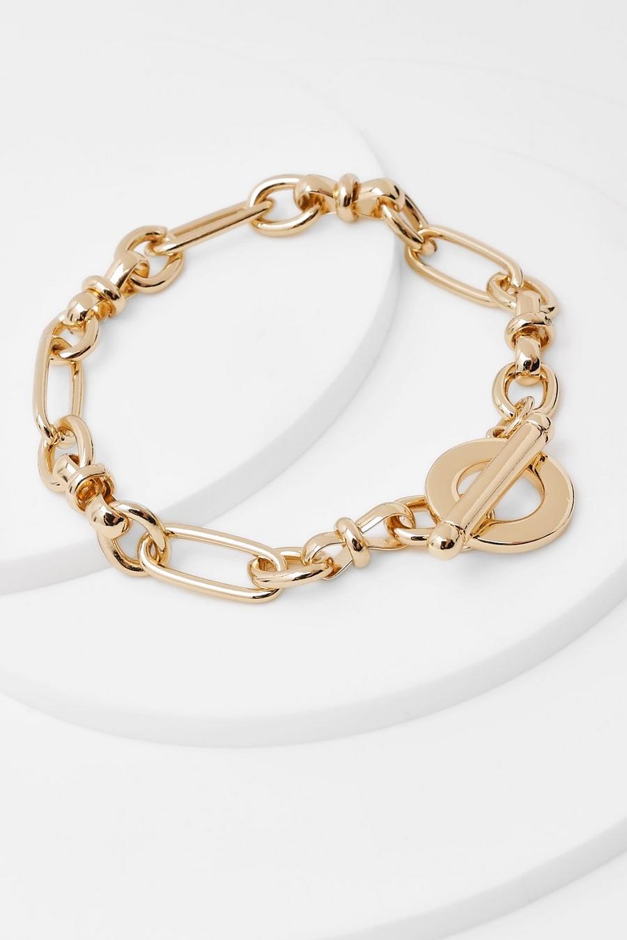 Bracelet doré en chaîne épaisse, Gold image number 1