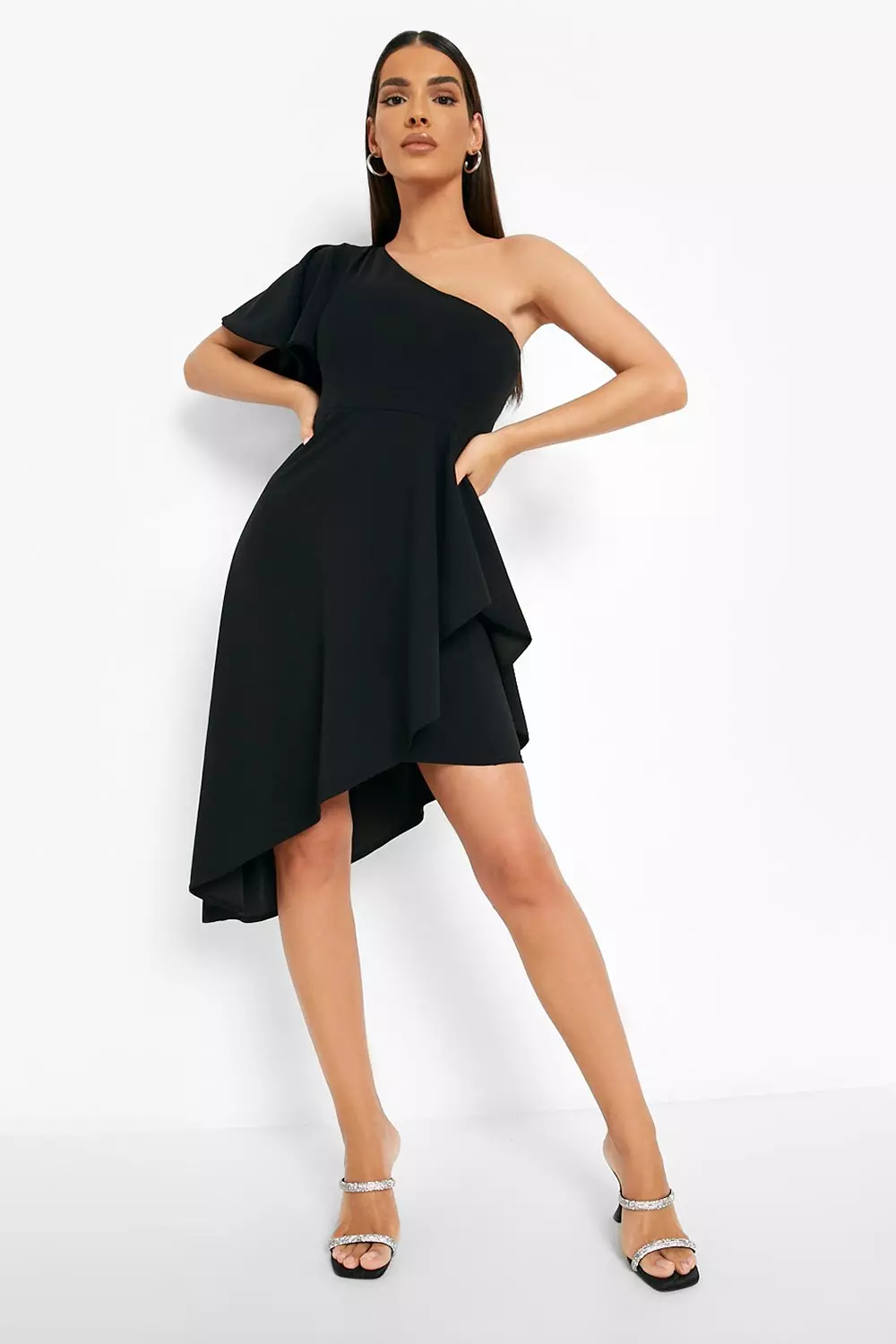 Asymmetric skater dress sale