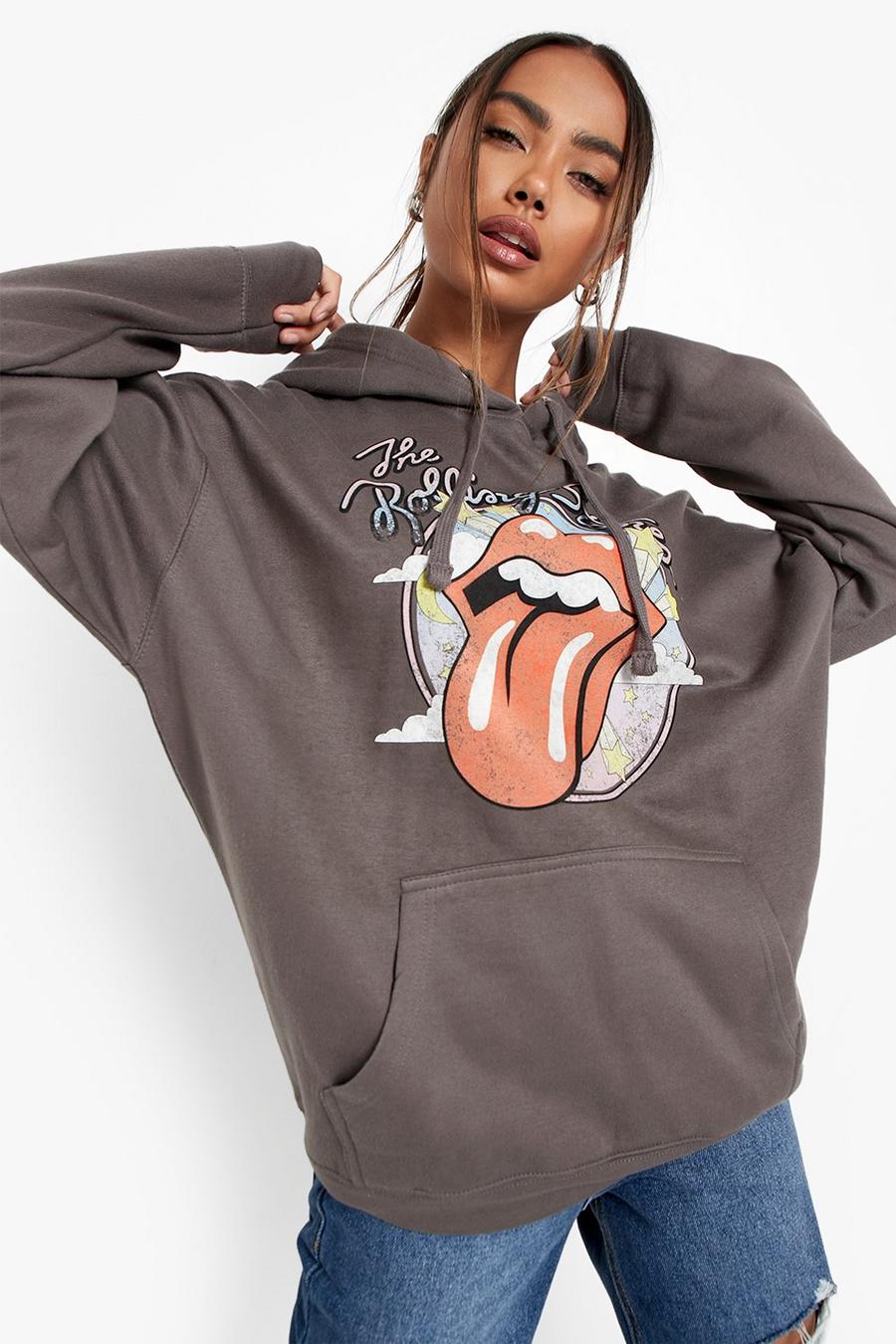 Charcoal Rolling Stones Oversize hoodie image number 1