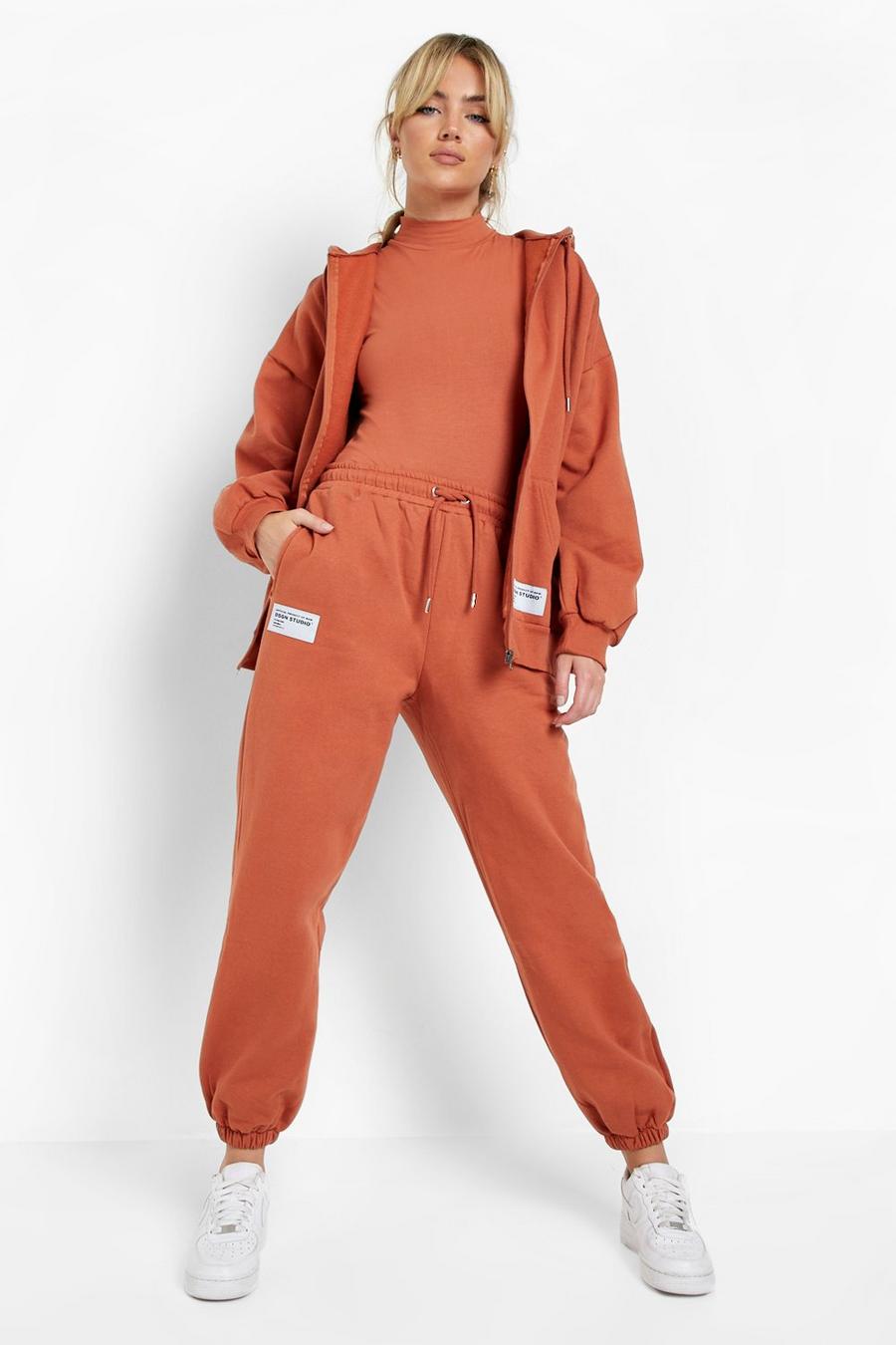 Dusty rose 3 Pc Funnel Neck Tracksuit image number 1