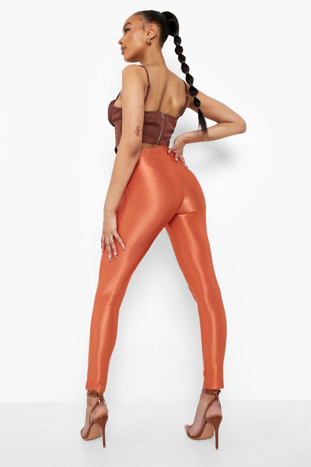 Stretch shop satin leggings