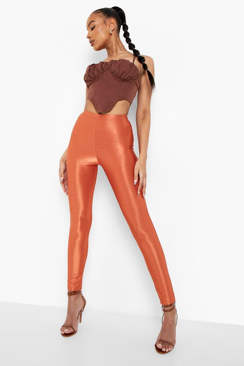 Buy Women's Stretch Fit Satin Leggings (CO2-RD+GRN 4XL_Red, Green_4XL) at