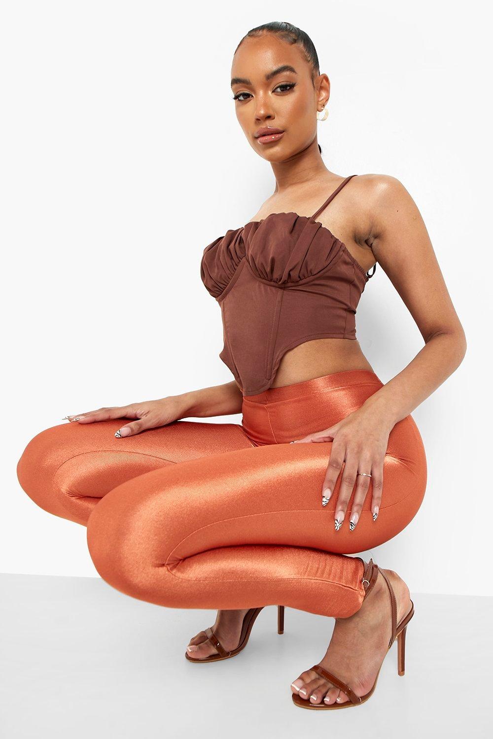 Stretch Satin Leggings