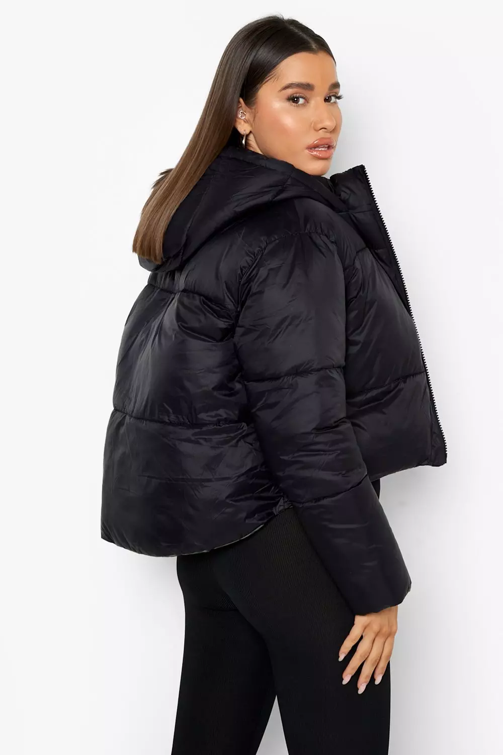 Reversible Hooded Puffer Jacket