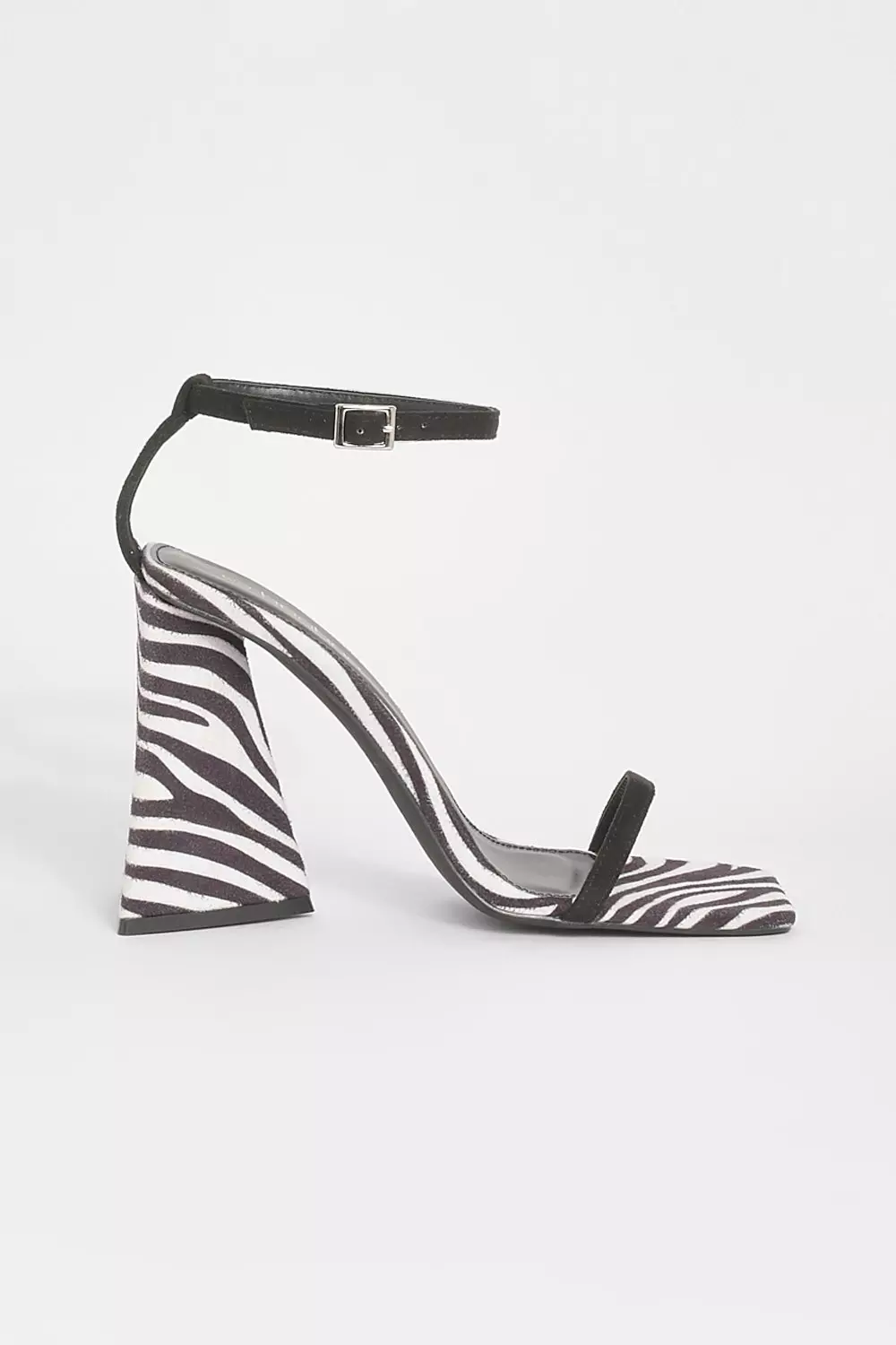 Zebra block heels sales