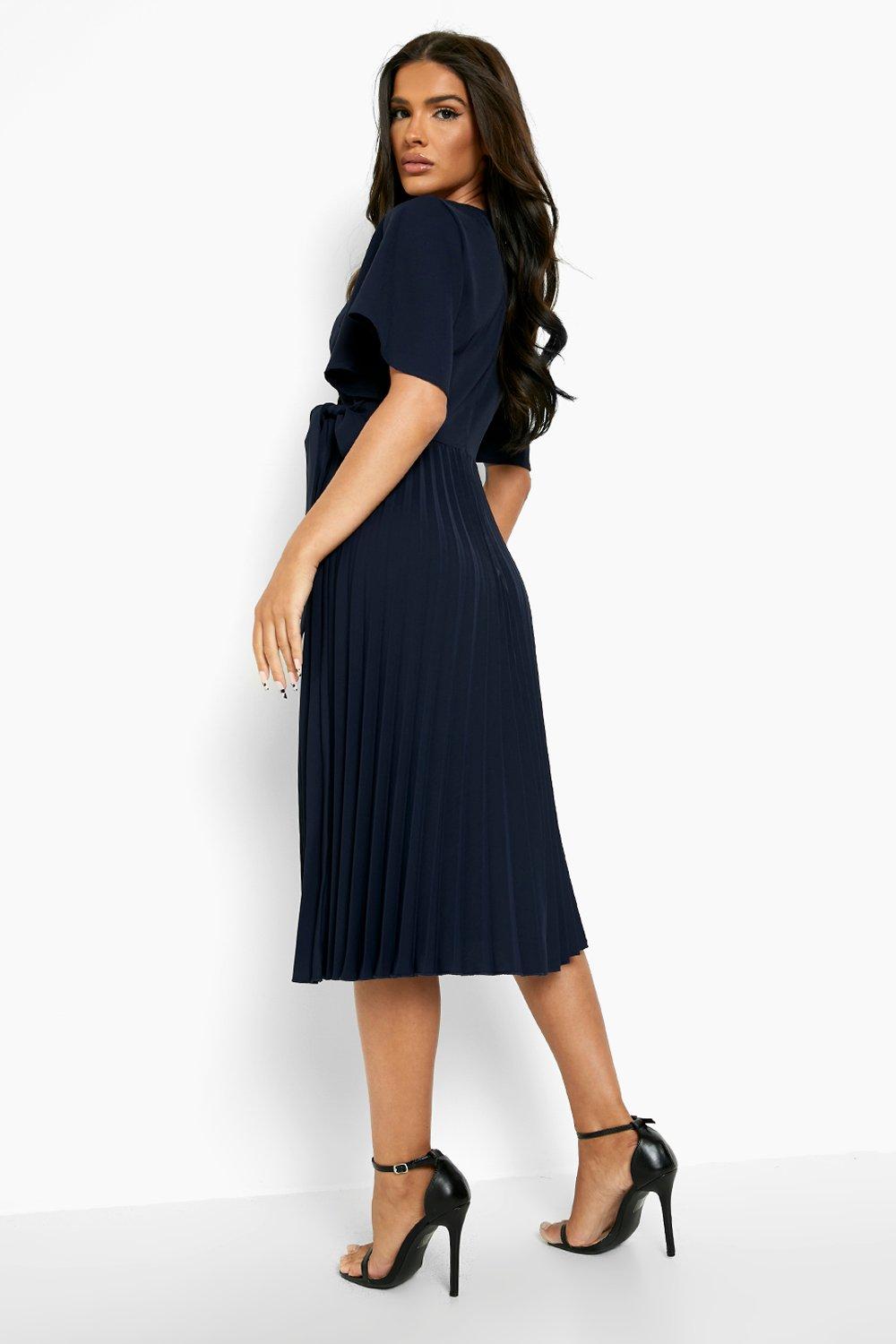 Navy midi hotsell skater dress