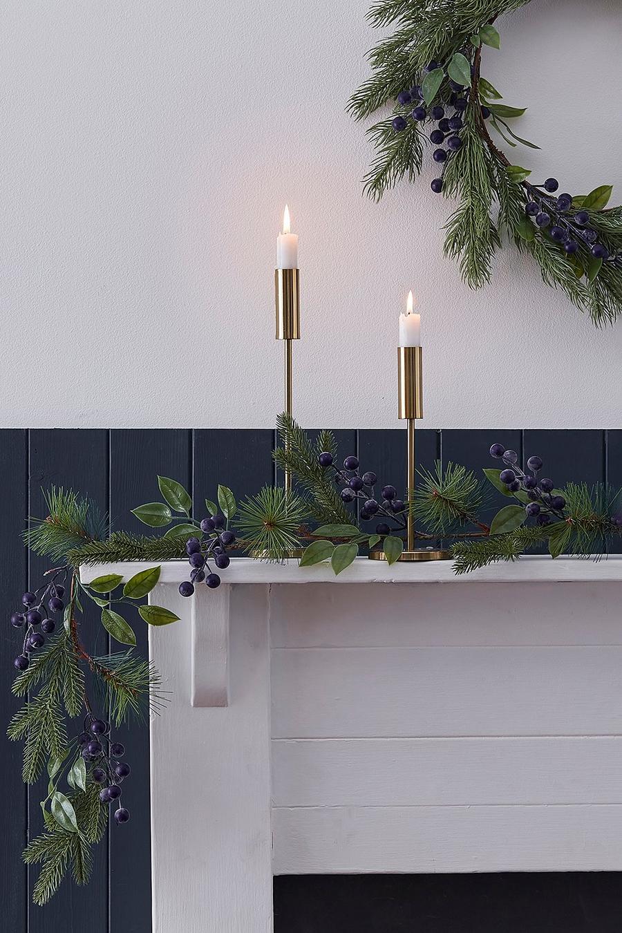 Multi Ginger Ray Foliage Garland With Sloe Berries image number 1
