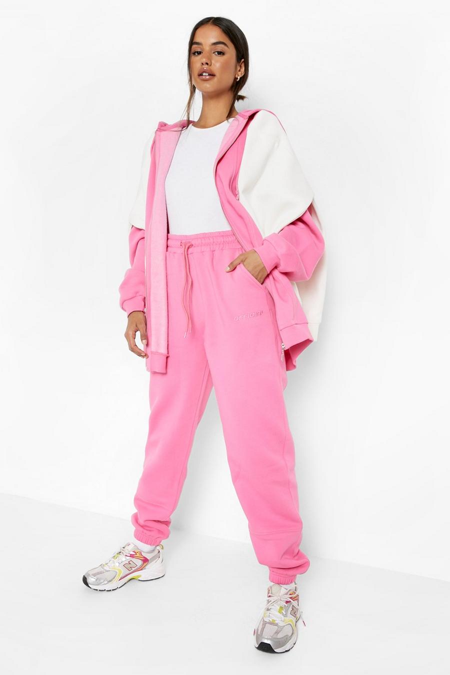Pink Official Exposed Seam Joggers image number 1