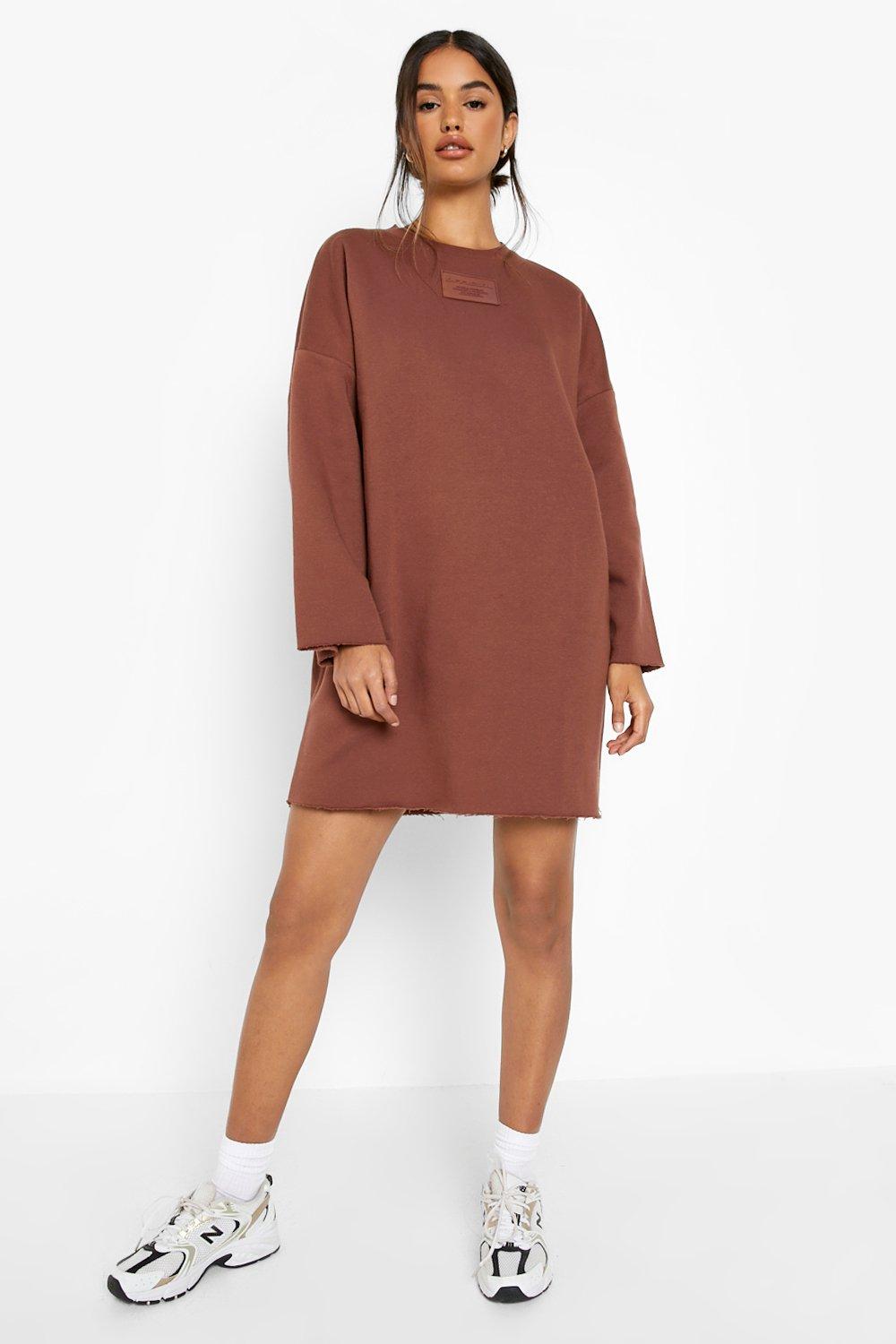 distressed sweatshirt dress
