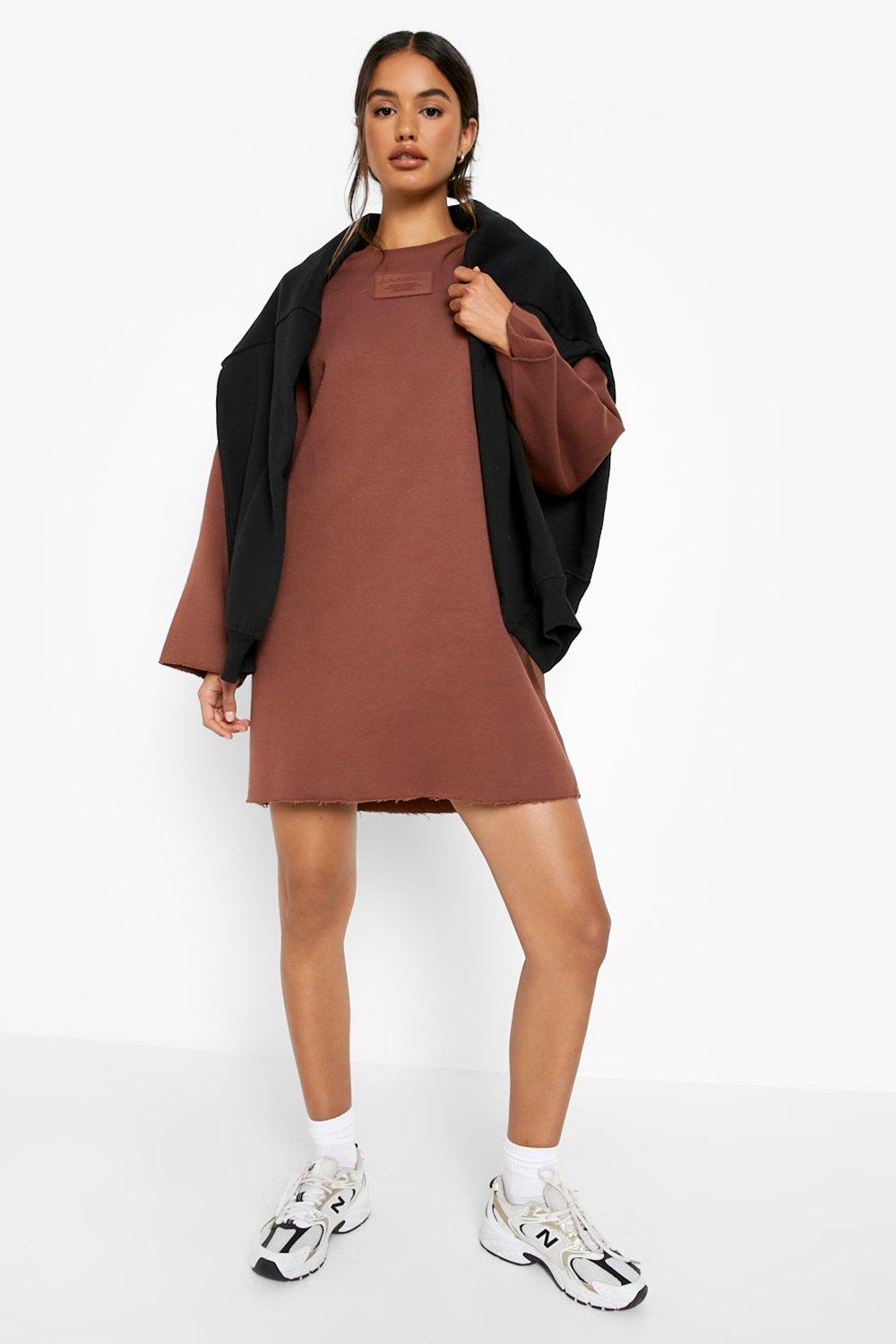 Distressed on sale sweatshirt dress