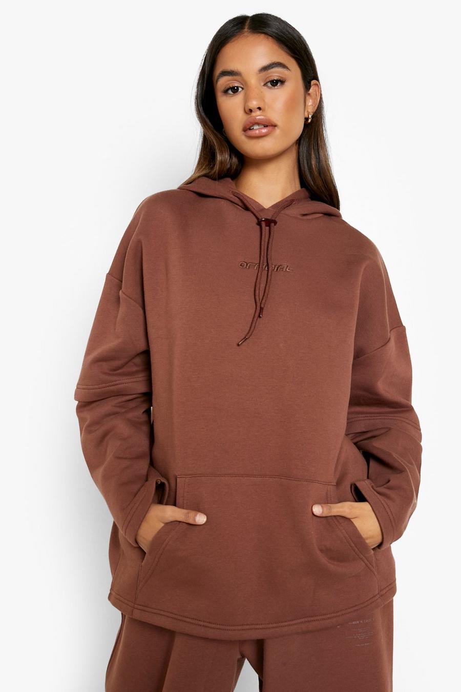 Chocolate Official Oversized 2-In-1 Hoodie image number 1