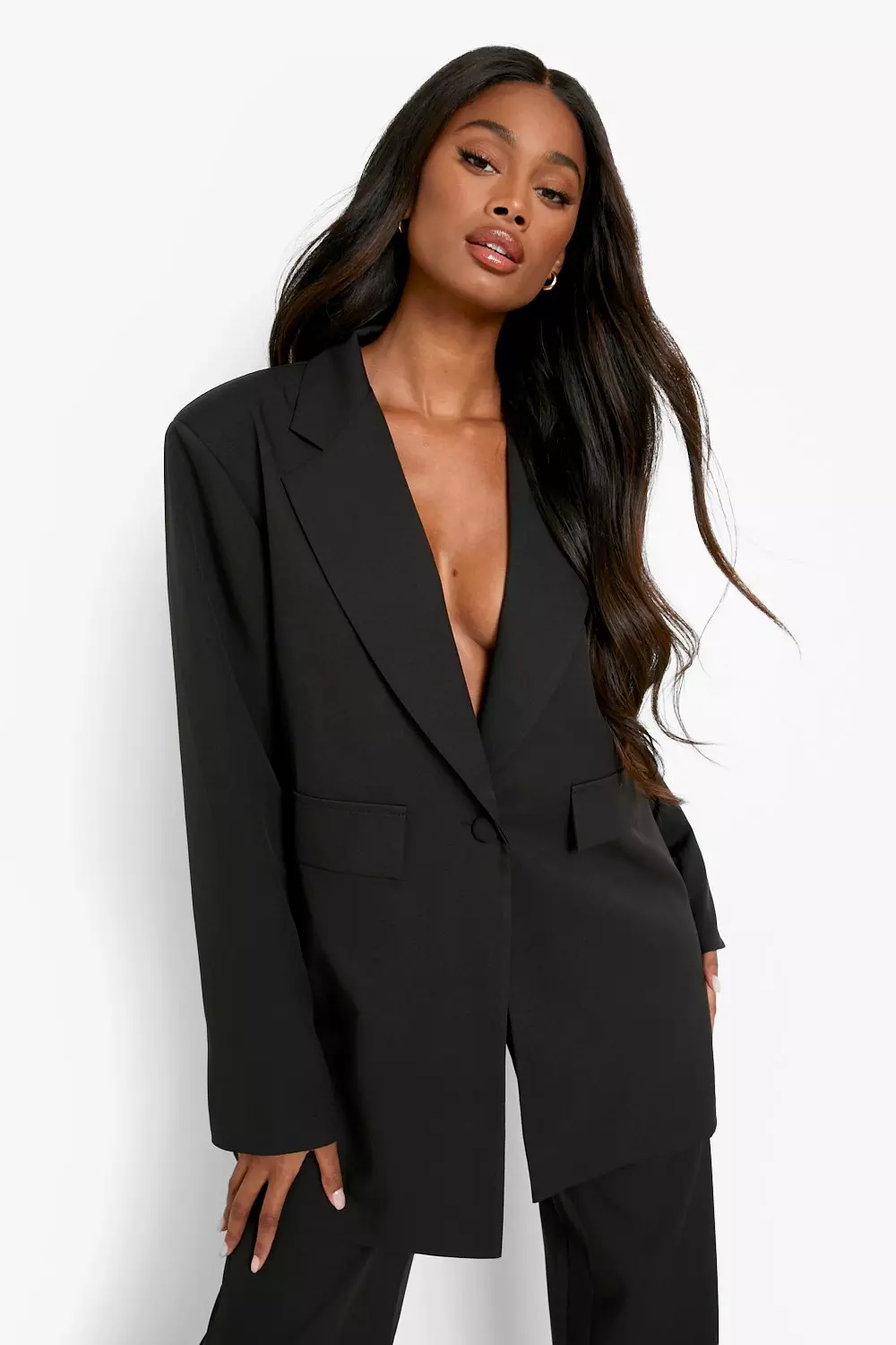 Loose fit blazer on sale womens