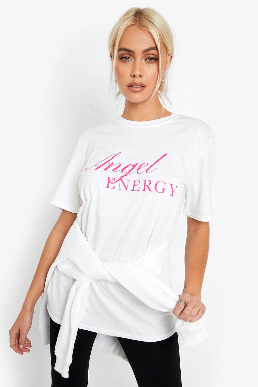T-Shirt mit Angel Energy-Print, White image number 1