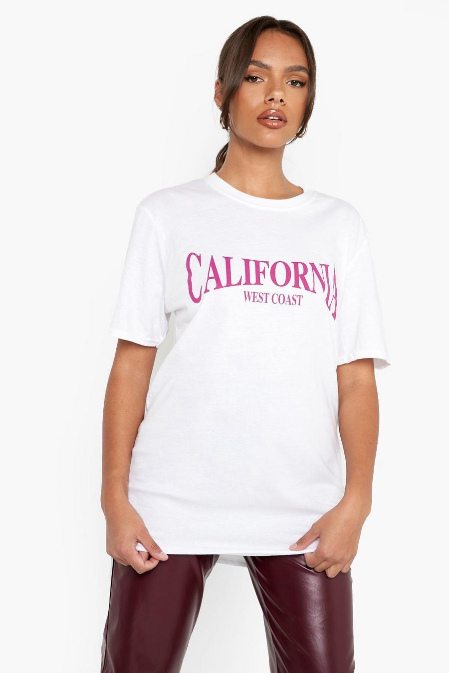 T-Shirt mit California West Coast Print, White image number 1
