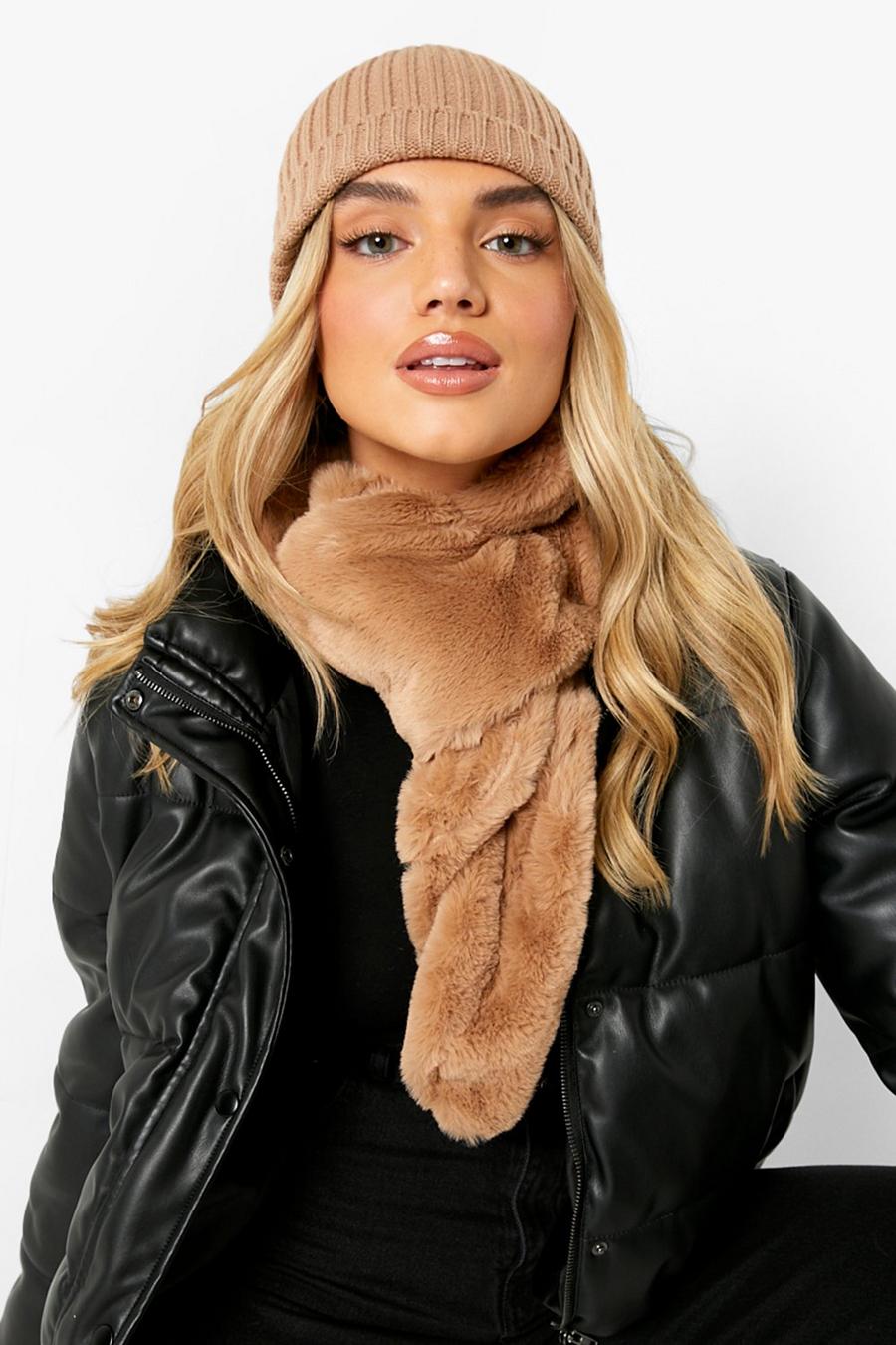 Stone Faux Fur Scarf image number 1