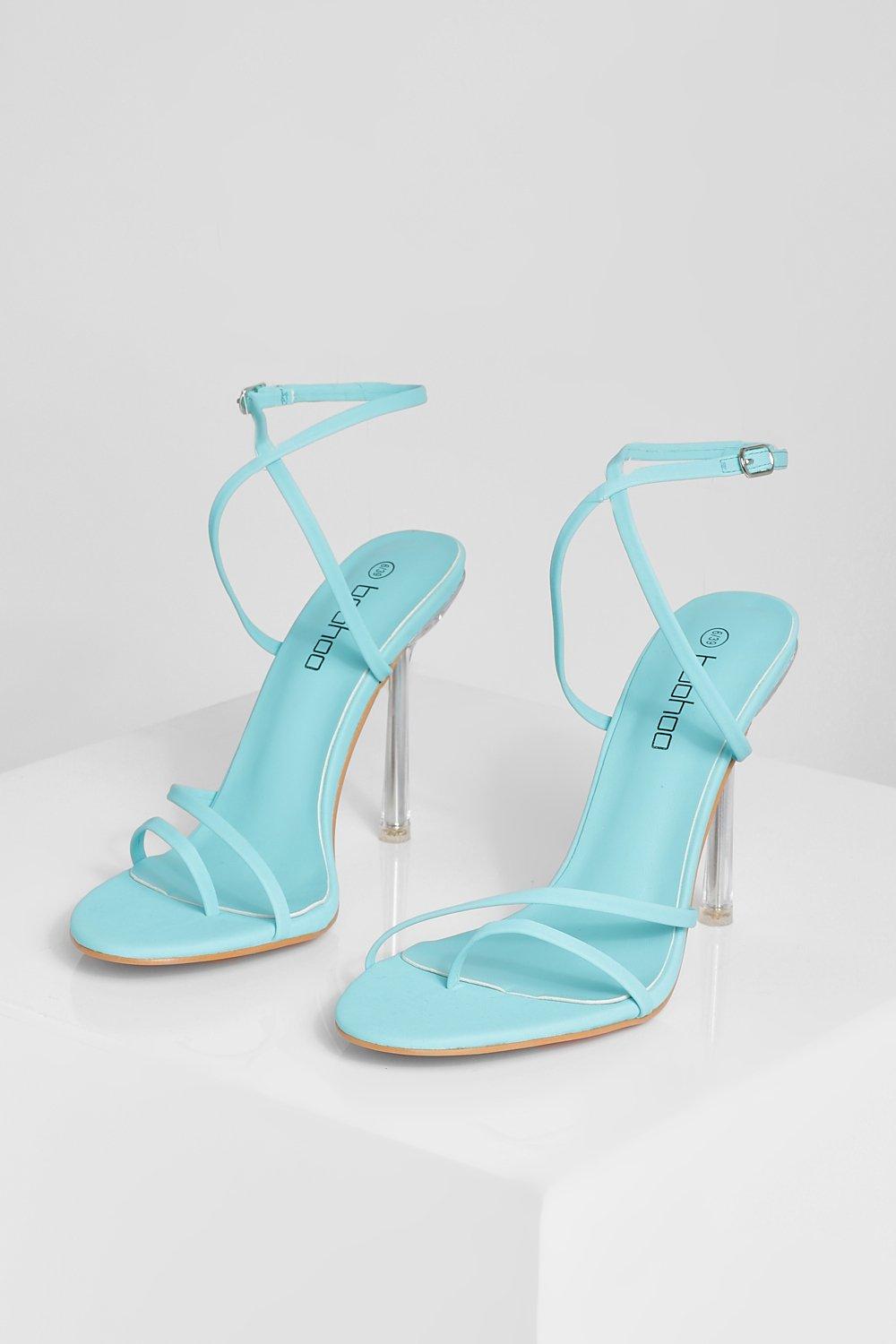 Sandales talon transparent boohoo