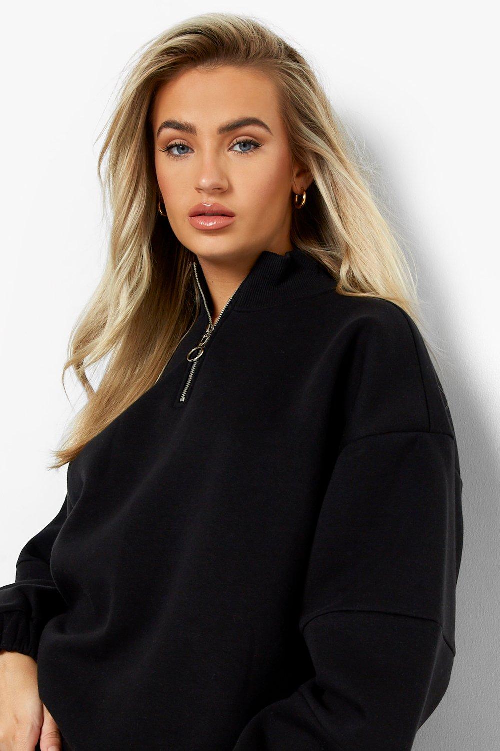 Women's Oversized Half-Zip Sweater