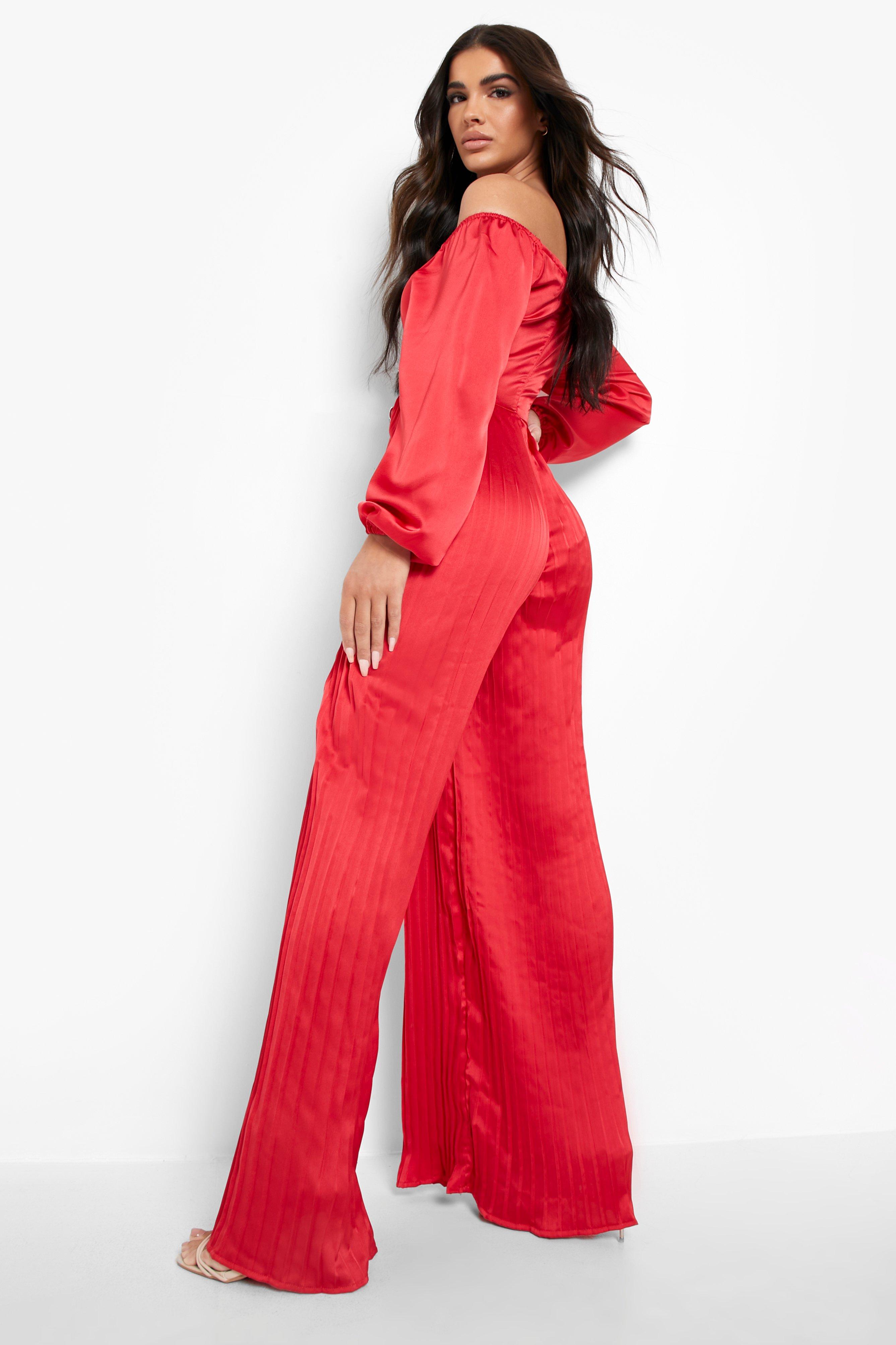 Off the shoulder culotte jumpsuit online