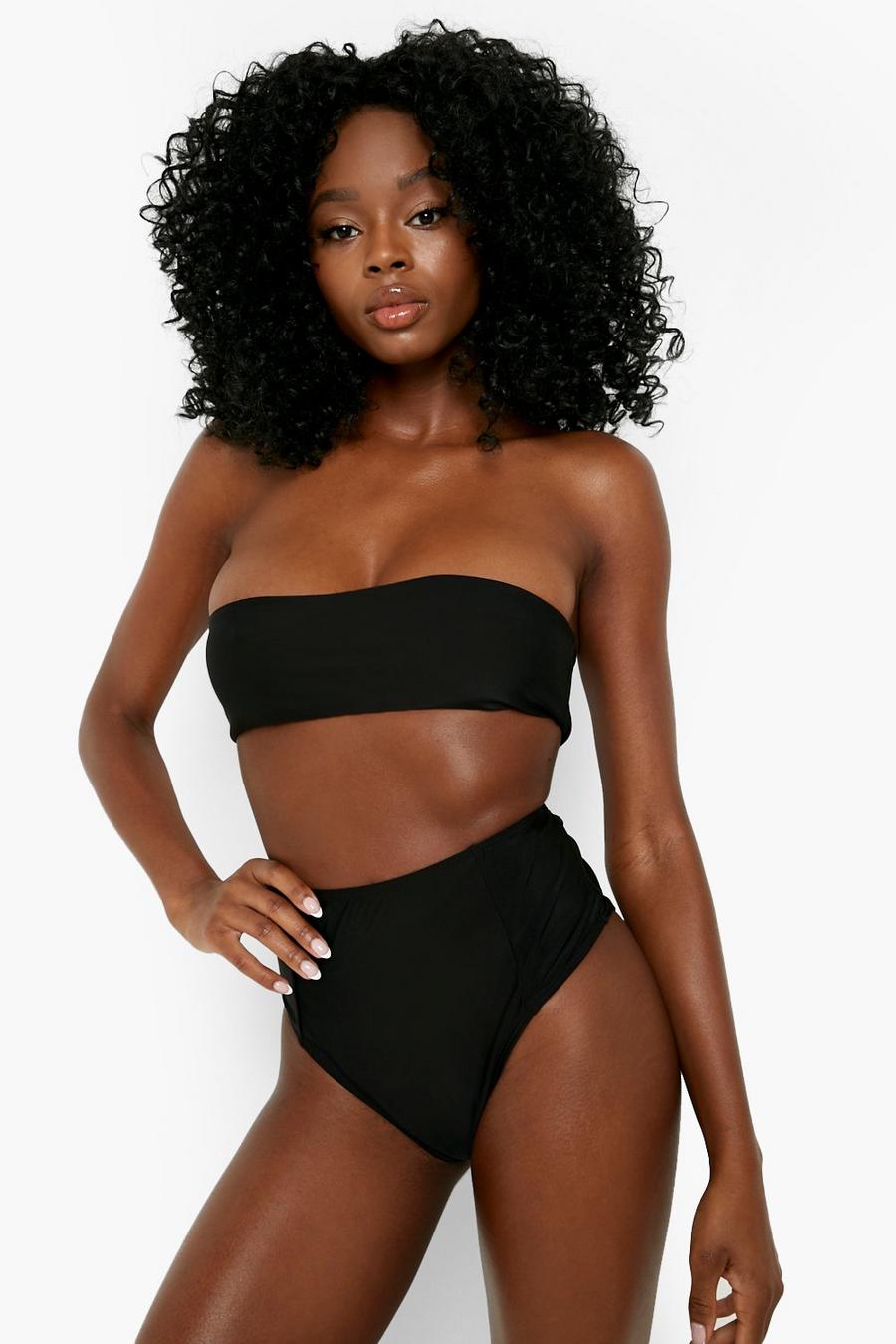 Top bikini a fascia Essentials , Black image number 1