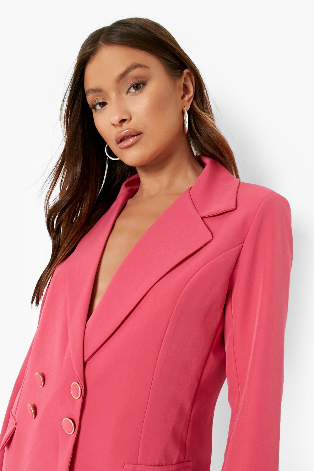 fitted pink suit