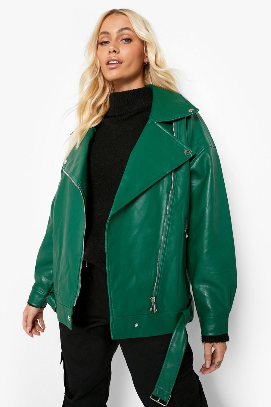 Faux Leather Jackets | Leather Look Jackets | boohoo UK