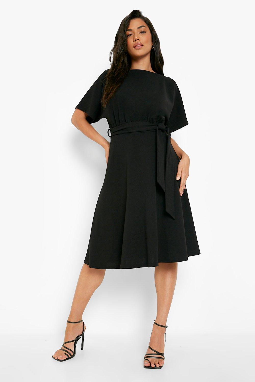 Black skater work dress best sale