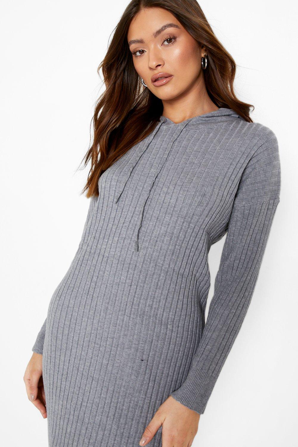 Hooded knit dress sale